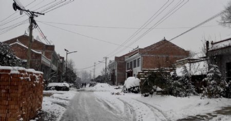 冬日里的乡村道路
