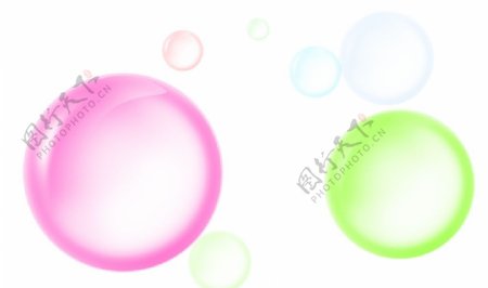 彩色水泡
