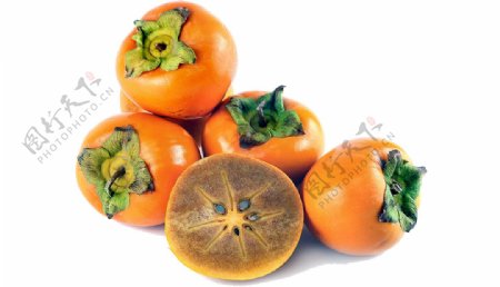 水果柿子png元素