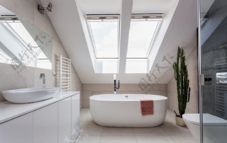 现代浴室高清图片素材
