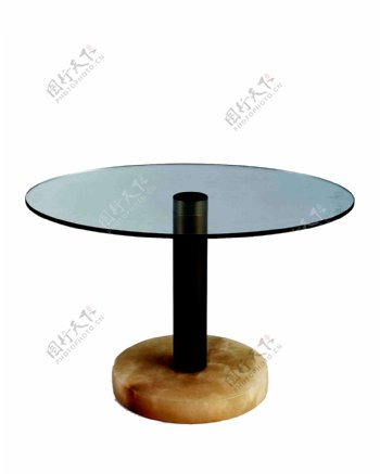现代玻璃桌子免扣素材
