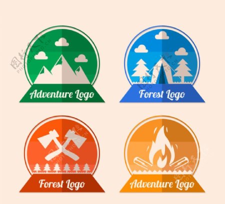 森林探险标志