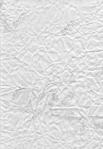 超高清白色纸张褶皱纹理背景素材