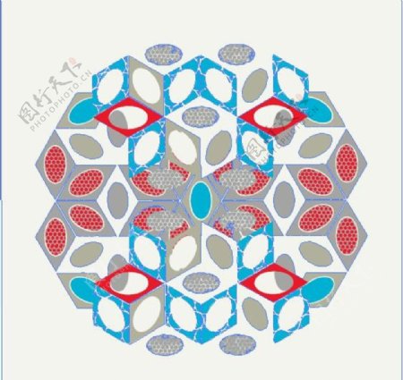 斑驳球形涂鸦抽象几何块图案矢量