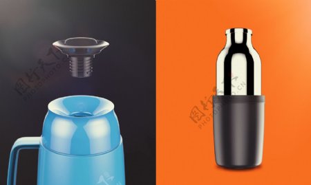 方便携带的热水壶产品jpg素材