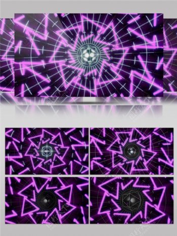 紫色激光三角动态视频素材