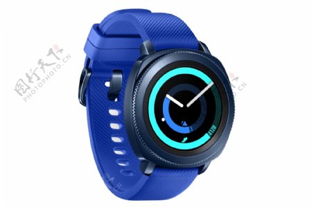 蓝色的智能电子手表产品jpg素材