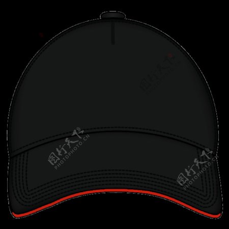 黑色休闲帽png元素