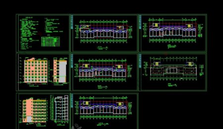 学校楼房cad图纸