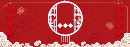 中国风新年传统电商海报背景