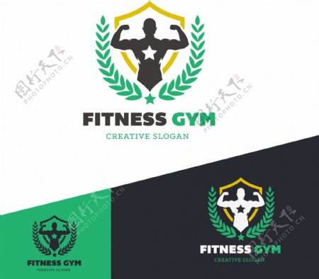 健身标志设计logo模板