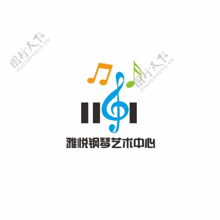 钢琴乐器logo设计