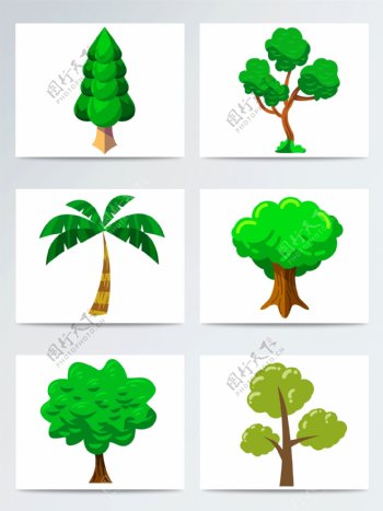 绿植树木矢量素材