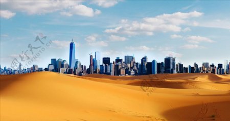 黄色沙漠沙滩风景摄影