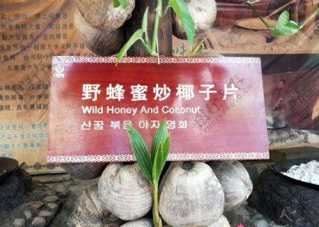 野蜂蜜炒椰子片牌