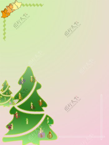 原创简约圣诞树背景素材