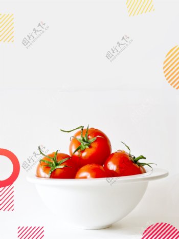 新鲜西红柿背景素材