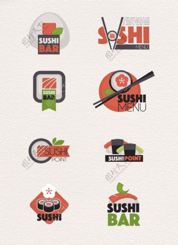 6款创意日本寿司标签