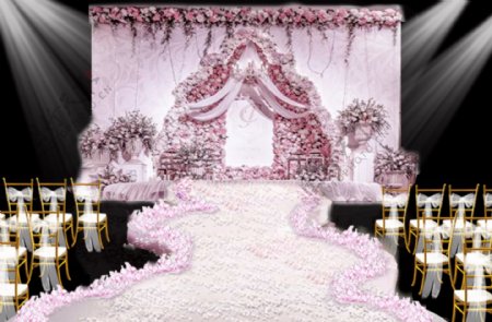 欧式粉色婚礼设计