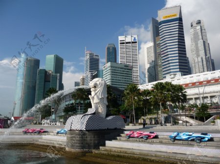 新加坡鱼尾狮喷泉