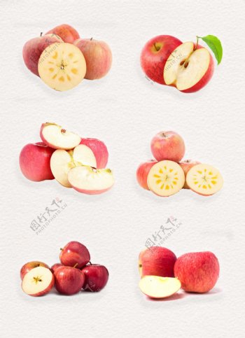 新鲜苹果鲜甜红富士水果设计