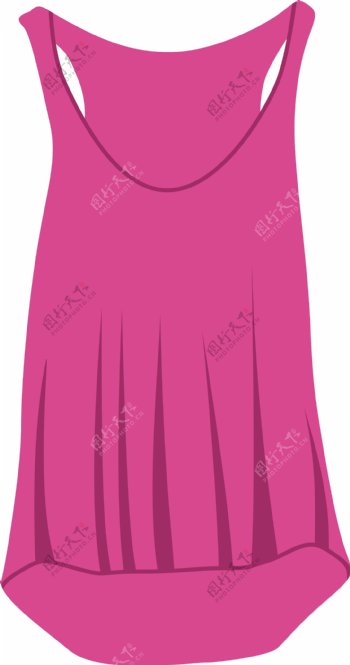 矢量粉色连衣裙元素