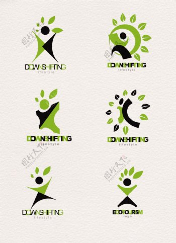 绿色植物logo图标