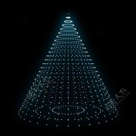 光效粒子金字塔锥形