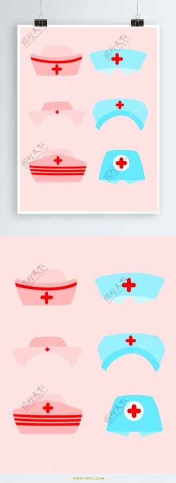 护士帽国际护士节医生医疗卡通手绘可爱