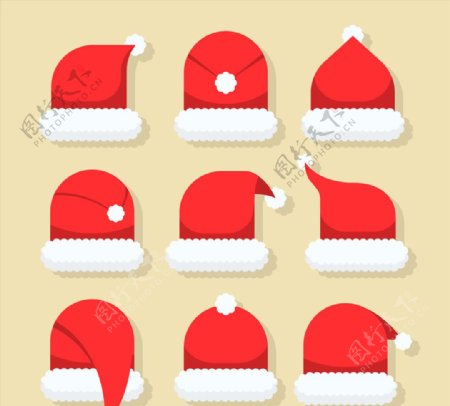 9款创意红色圣诞帽
