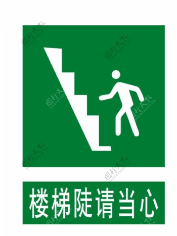 小心楼梯当心楼梯注意安全