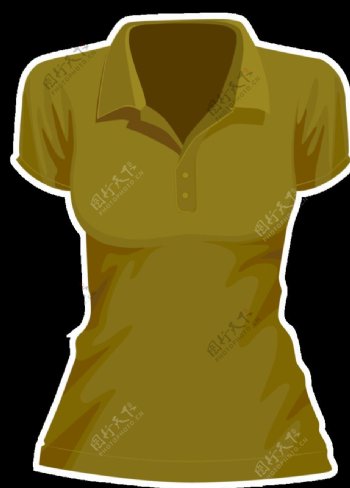 褐色女性恤衫