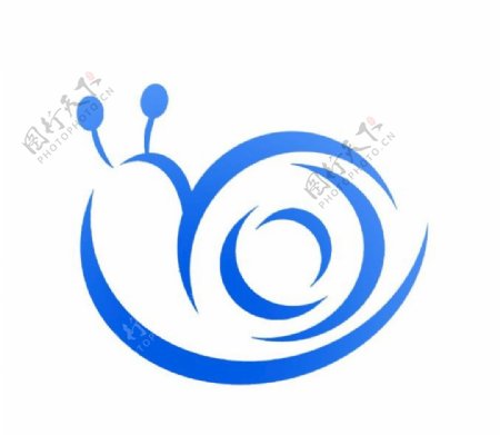 蓝色蜗牛logo