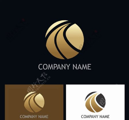 黑金创意logo设计1