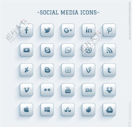 社交网络图标