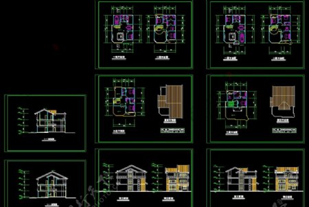 自建房施工图别墅施工图