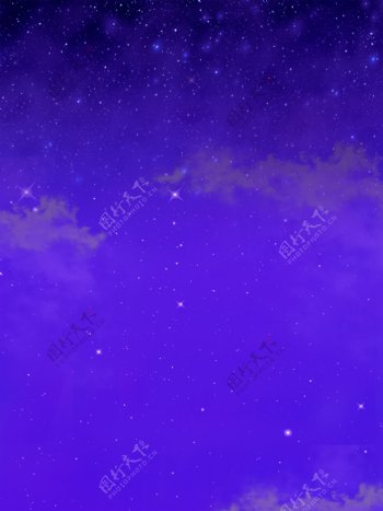 紫色星空唯美背景可商用