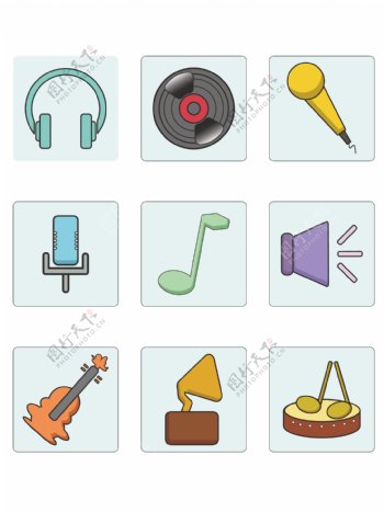 原创音乐图标icon可商用
