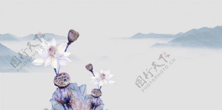 古典古风中国风水墨背景