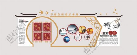 中式企业文化墙