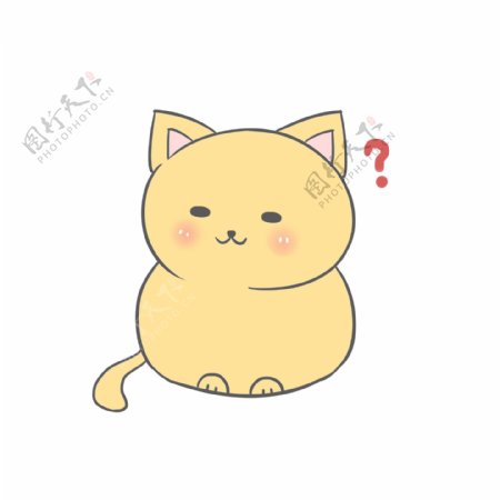可爱卡通日系清新猫咪表情包通用2