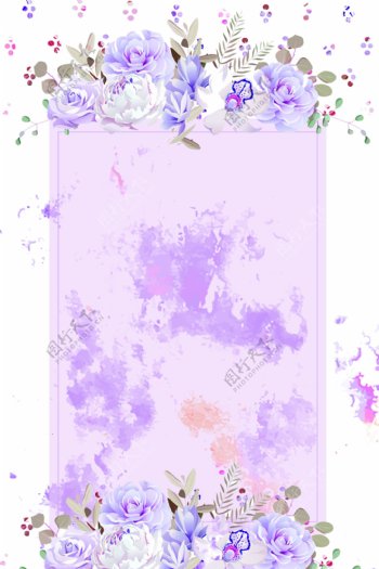 创意紫花