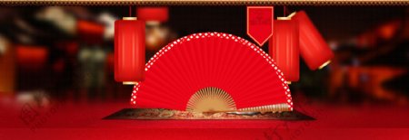 喜庆中国年春节新年banner背景