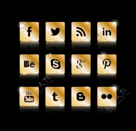 社会化媒体图标