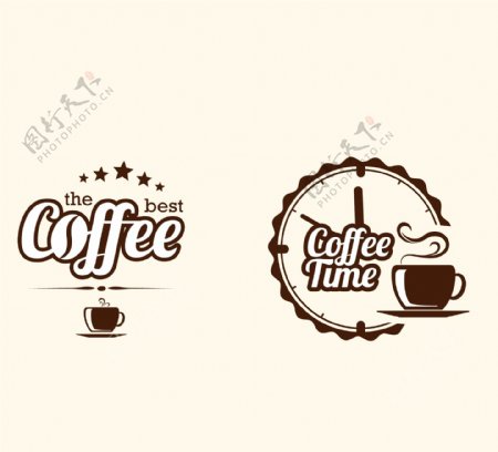 矢量咖啡图标
