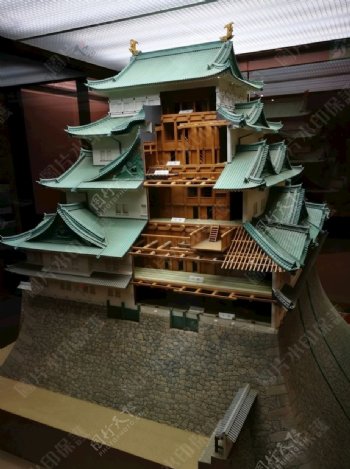 日本名古屋城实体模型