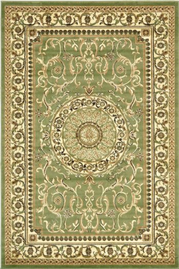 浅绿色古典经典地毯图