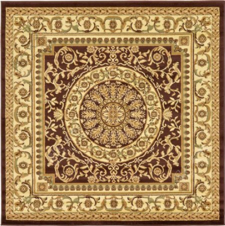 方格欧式风格地毯素材