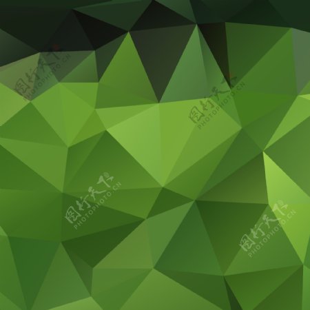 绿色背景矢量素材多边形