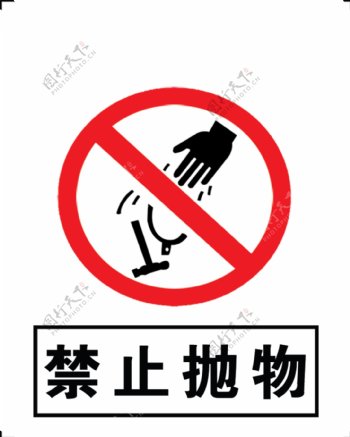 禁止抛物标志logo